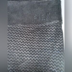 PINK Victoria's Secret Black Shimmer Leggings